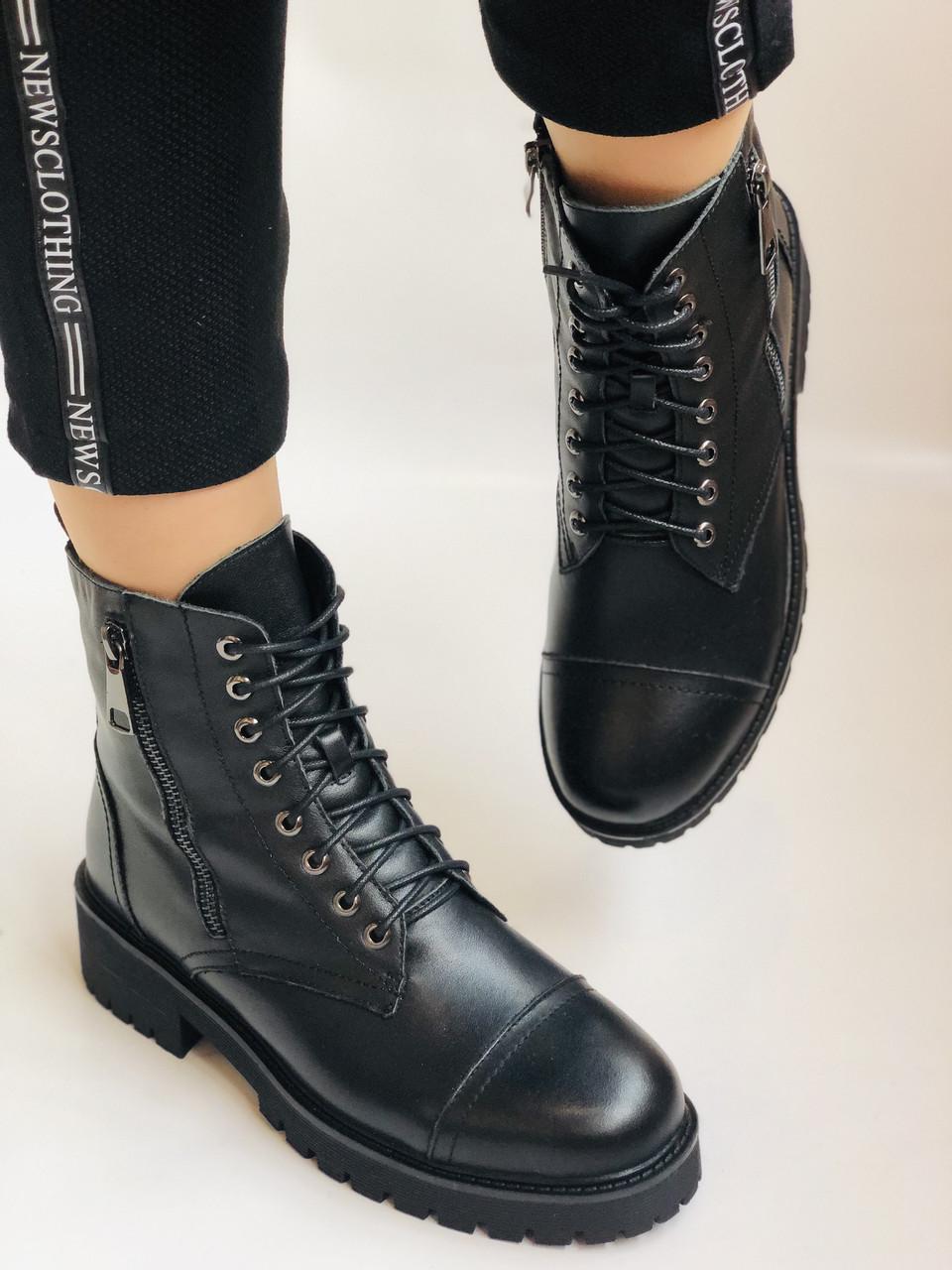 Ботинки женские зимние Farinni р. 38 24,5 см Черный (2334)