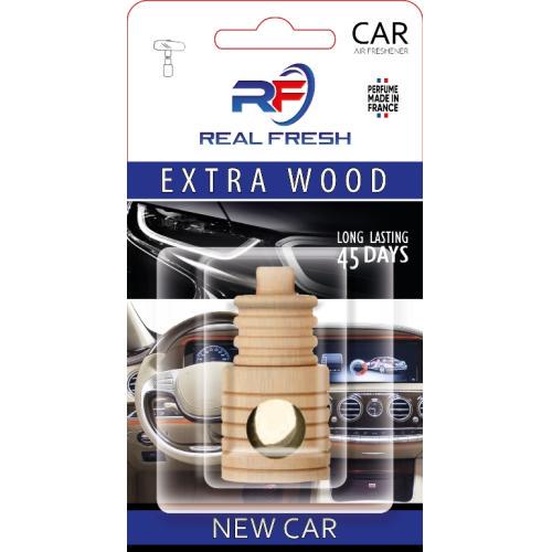 Освежитель воздуха REAL FRESH EXTRA WOOD New Car жидкий 5 мл