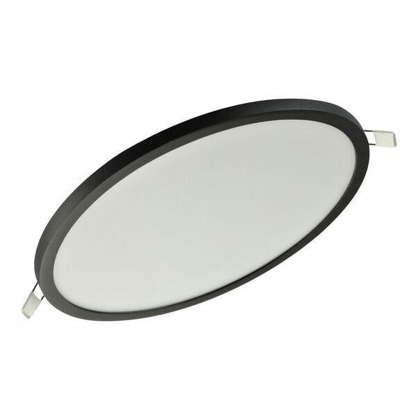 Стельовий світильник AZzardo AZ4163 Slim Round 22 IP44 BK 24 Вт 2000 лм 3000K