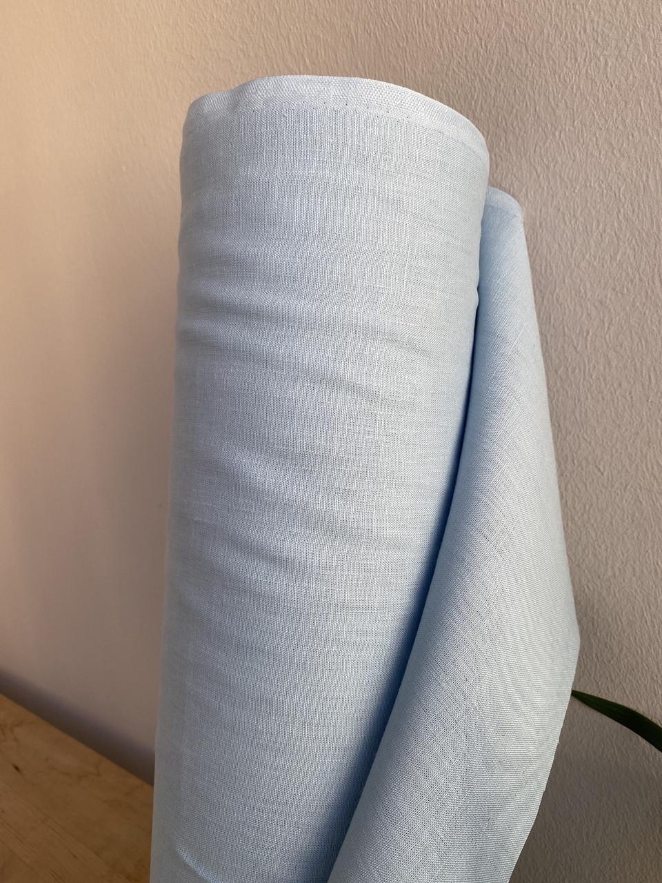 Ткань LINEN PLUS 100% лен 140 см 185/1305 Светло-голубой - фото 3 Ткань LINEN PLUS 100% лен 140 см 185/1305 Светло-голубой - фото 3