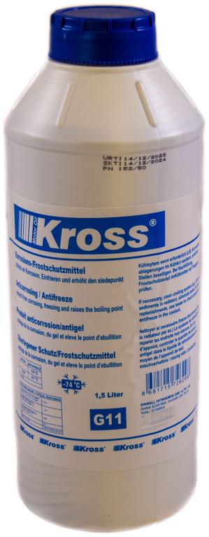 Антифриз KROSS G11 концентрат -37°С при 1:1 1,5 л Синий (000039155) - фото 3