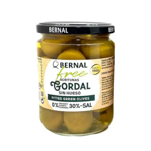 Оливки большие без косточки и уксуса Bernal Free 436 г (2222321281)