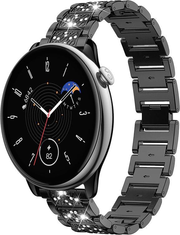 Браслет металлический Glam для Amazfit GTR Mini Black (33497-2B)