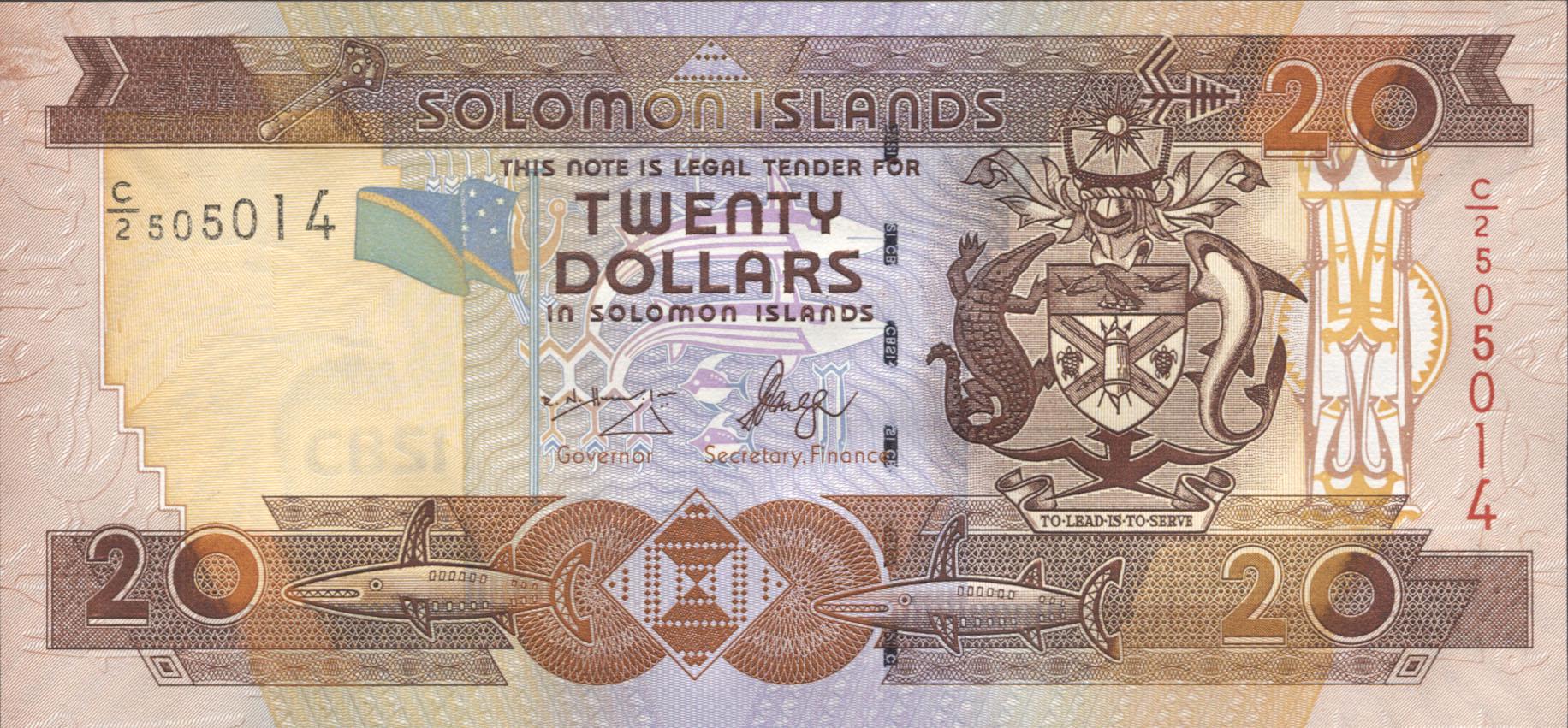 Коллекционная банкнота Соломоновы острова 2004 20 долларов P28 UNC Коллекционная банкнота Соломоновы острова 2004 20 долларов P28 UNC