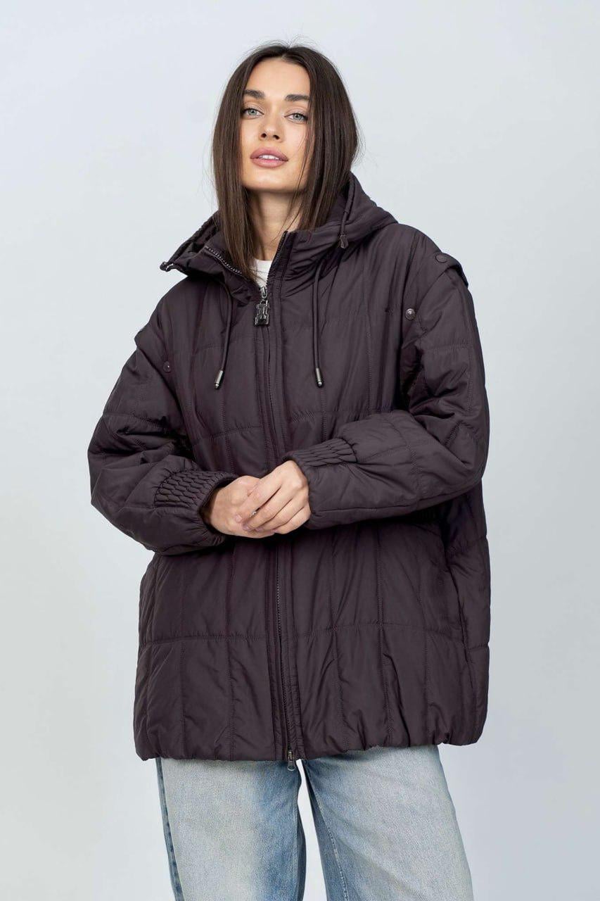 Куртка-жилет женская oversize р. 42 Инжир (33305357)