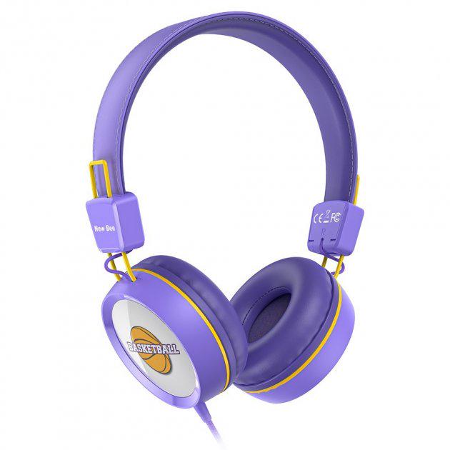 Навушники для дітей New Bee KH20 Purple (11337704)