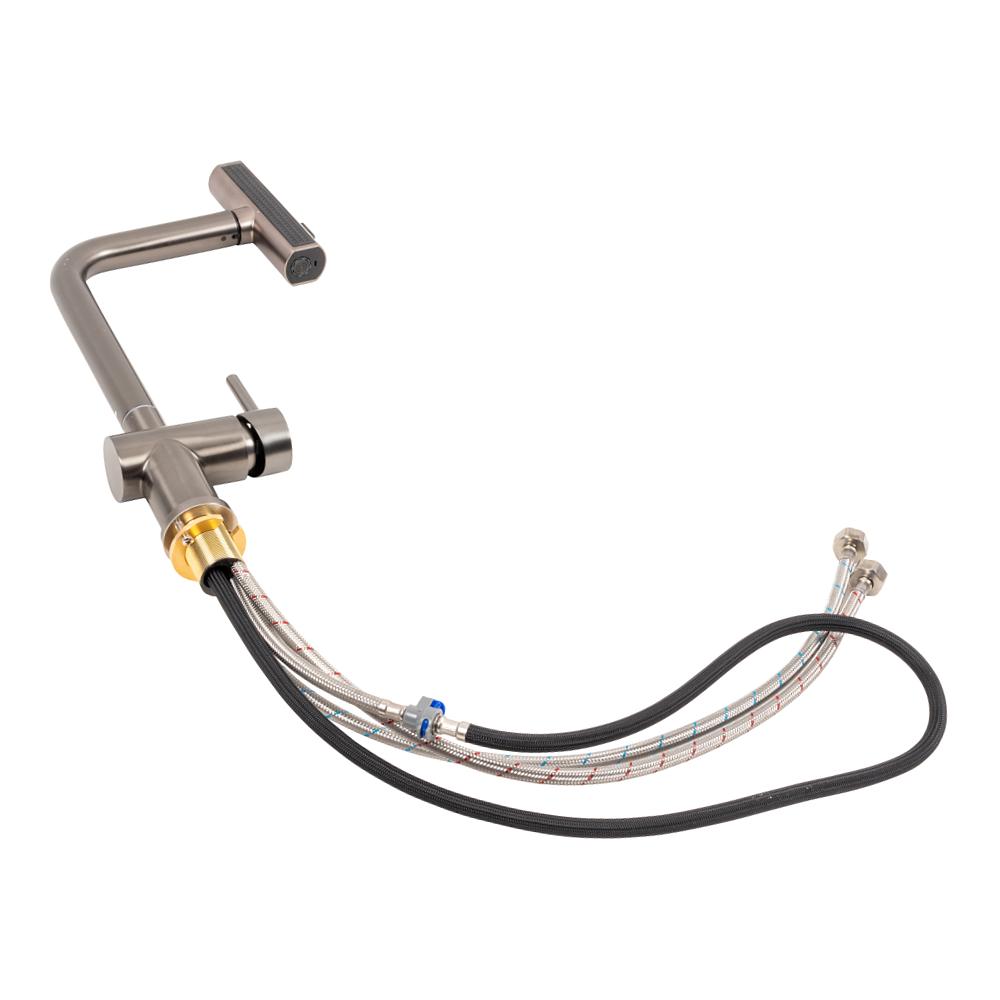 Смеситель кухонный Platinum PVD IB2013BR Черный - фото 3 Смеситель кухонный Platinum PVD IB2013BR Черный - фото 3