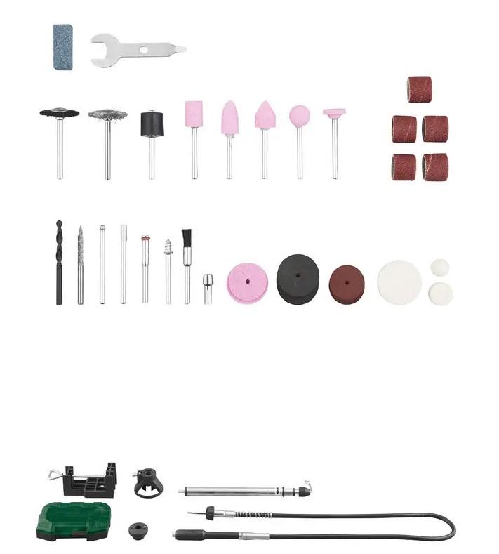 Гравер с гибким валом PARKSIDE PFBS 160 D3 стойка/кейс/набор насадок (PFBS 160 D3) - фото 6 Гравер с гибким валом PARKSIDE PFBS 160 D3 стойка/кейс/набор насадок (PFBS 160 D3) - фото 6