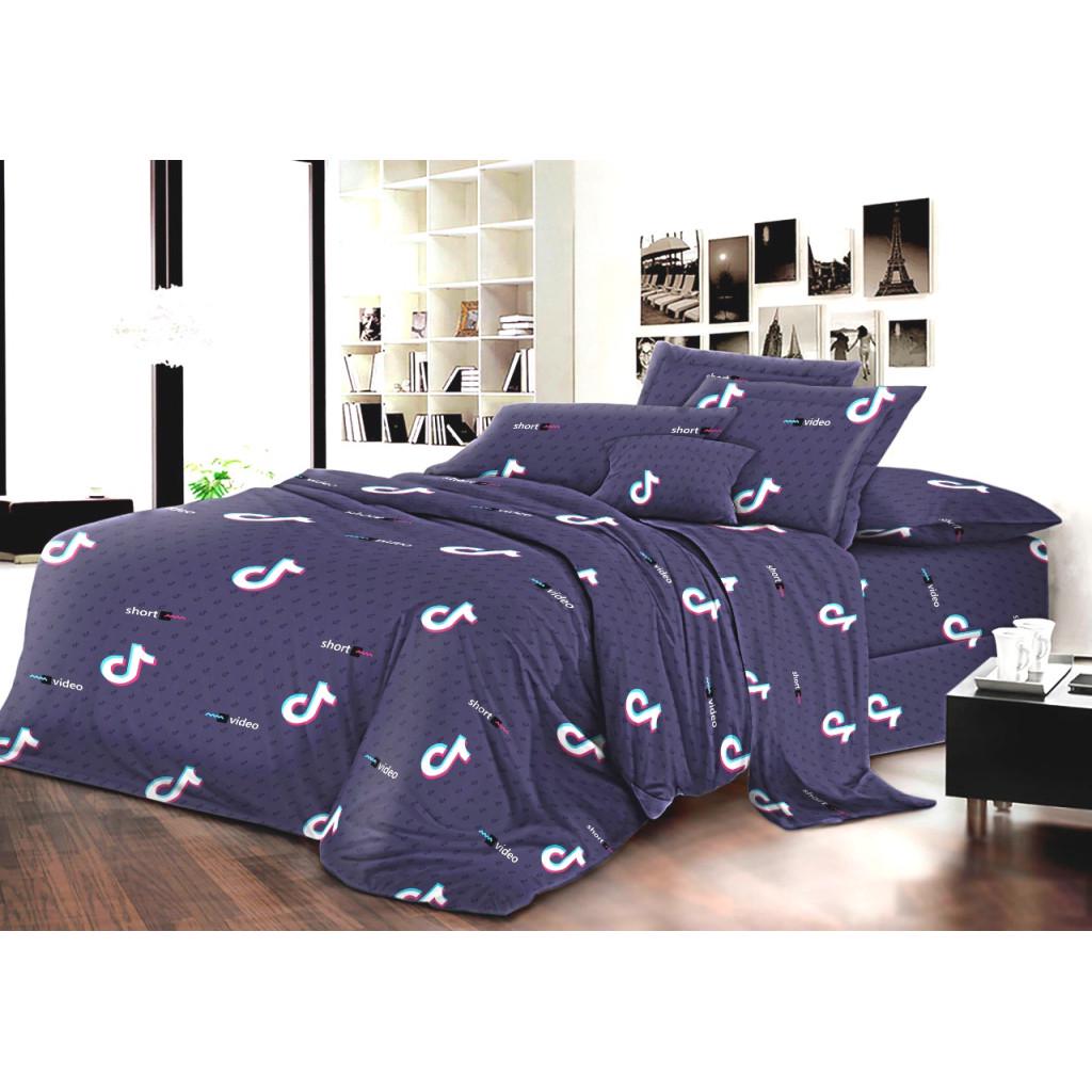 Комплект постельного белья MirSon Premium 17-0398 TikTok Бязь полуторный евро (2200002802376)