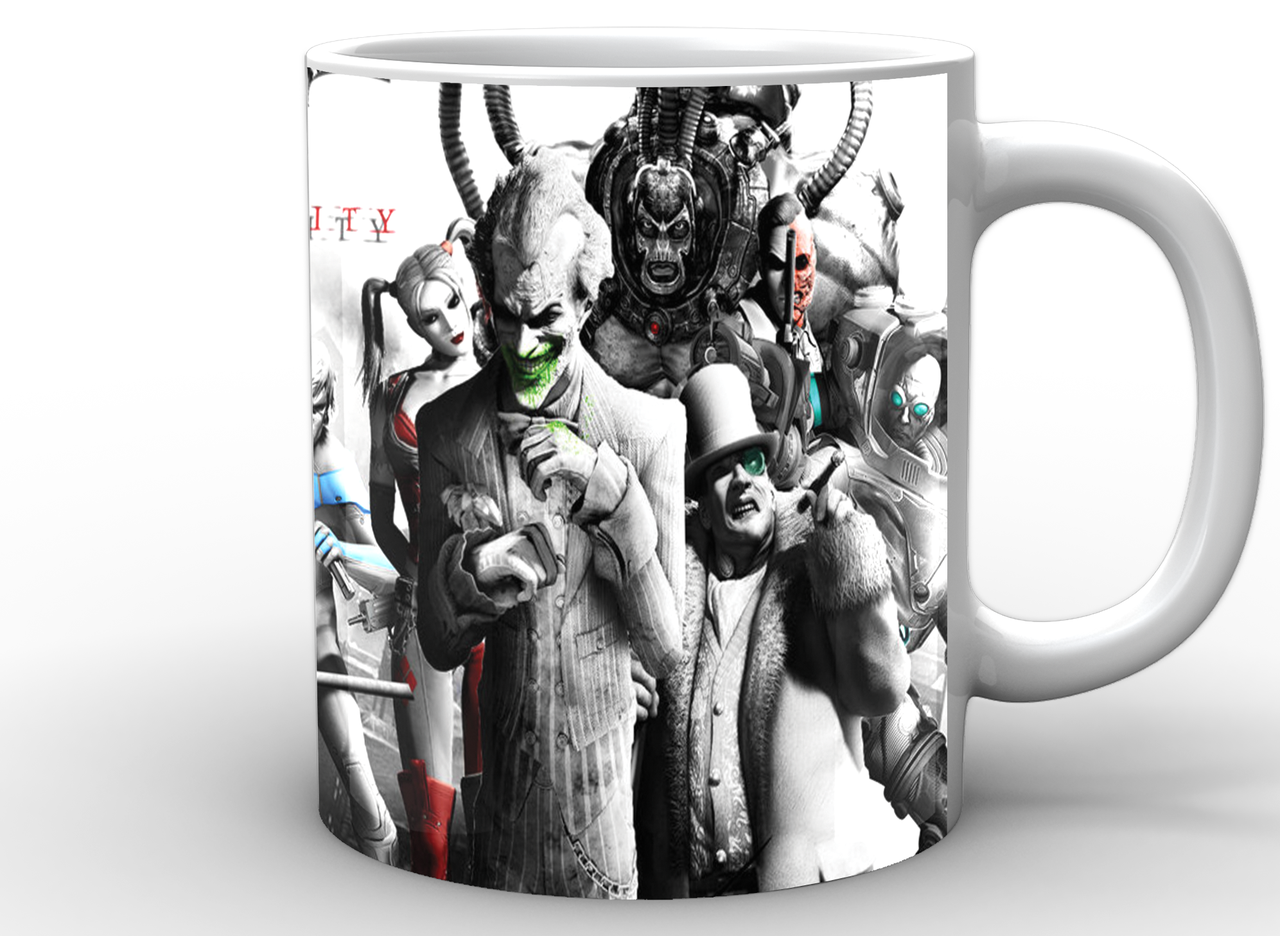 Чашка GeekLand Batman жители готем-сити Белый (BM.02.025)