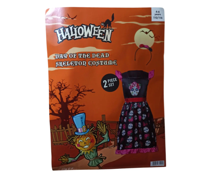 Костюм для Хэллоуин для девочки Черепа 110-116 см Разноцветный (355001) - фото 3 Костюм для Хэллоуин для девочки Черепа 110-116 см Разноцветный (355001) - фото 3
