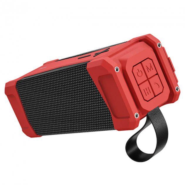 Портативна колонка Hoco Magic sports BT speaker IPX5 HC6 TWS BT AUX FM TF USB Red (536085)