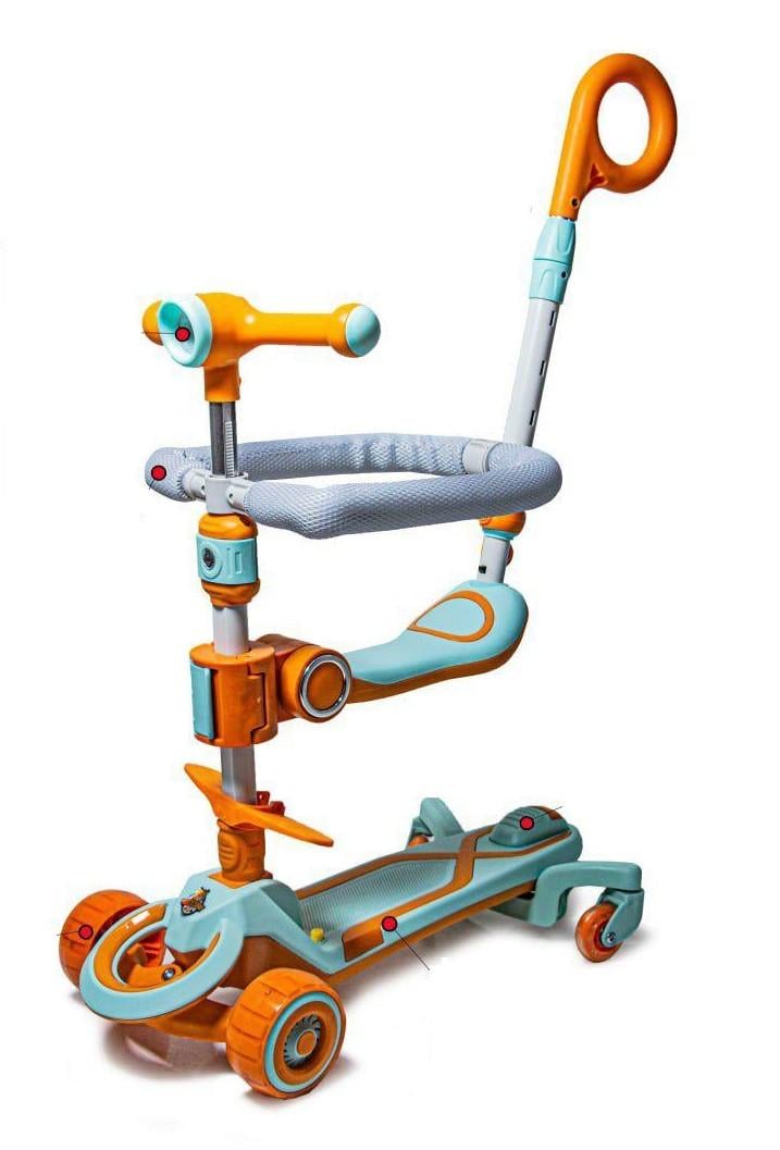 Біговіл для малюків з бортиком Smart 5в1 Помаранчевий (N-388) Біговіл для малюків з бортиком Smart 5в1 Помаранчевий (N-388)