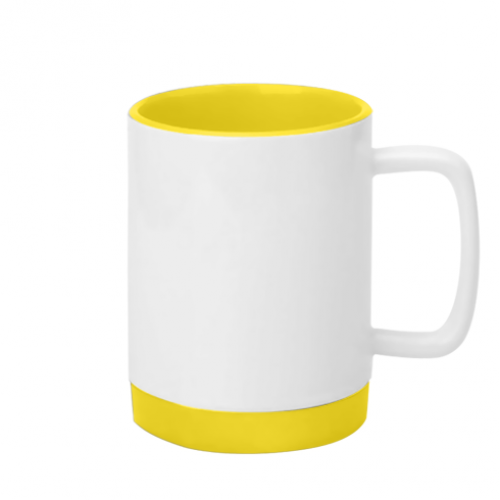 Кружка с силиконовым дном Стич 320 мл Белый с желтым (16563740-34-197923) - фото 2