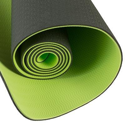 Килимок для фітнесу TPE 2 шари 6 мм Темно-зелений/Салатовий (5415-2BG-1840) - фото 2 Килимок для фітнесу TPE 2 шари 6 мм Темно-зелений/Салатовий (5415-2BG-1840) - фото 2