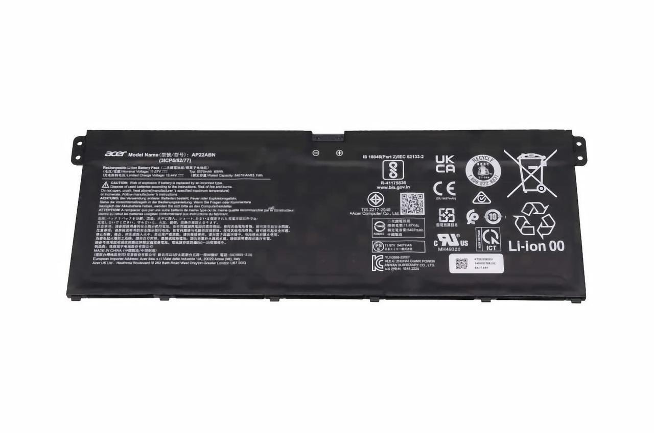 Аккумулятор для ноутбука AP22ABN Acer Aspire A14-52/Aspire Vero AV16-51P/TravelMate TMP214-43 (2520499051)
