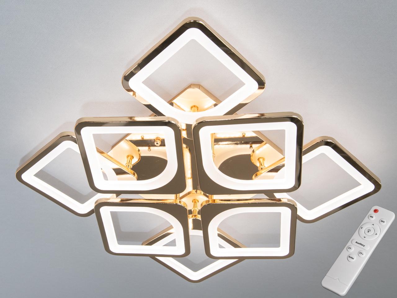 Люстра светодиодная EcoLed 115W S8060/4+4G Золотой Люстра светодиодная EcoLed 115W S8060/4+4G Золотой