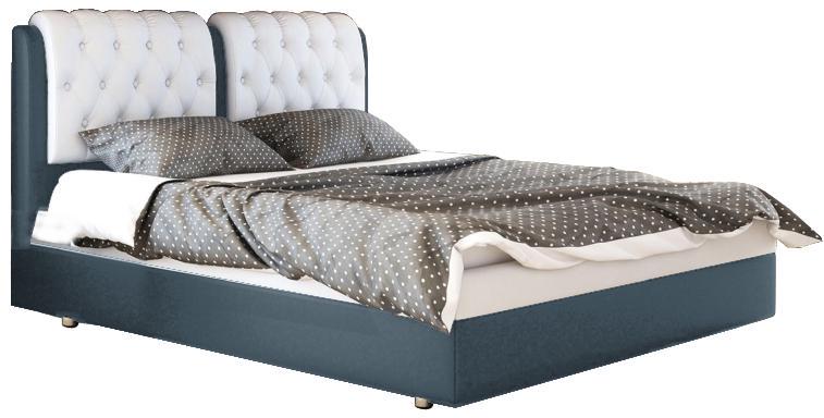 Ліжко Скарлет 180х200 см Allure Dolphin/White