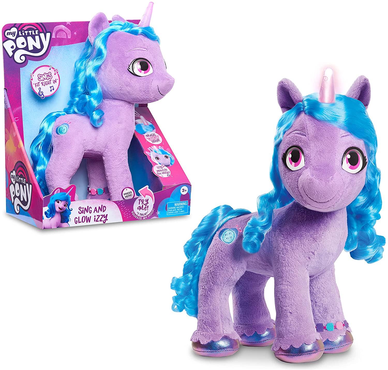 Плюшевий єдиноріг співаючи і блискучий Ізі Мунбоу My Little Pony Sing and Glow Izzy