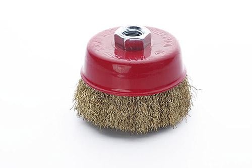 Щітка-чаша Apro латунний дріт 85 мм для УШМ (830426)
