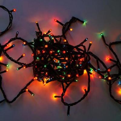 Гирлянда новогодняя Xmas Точка большая 100 Led 9 м Разноцветный - фото 4