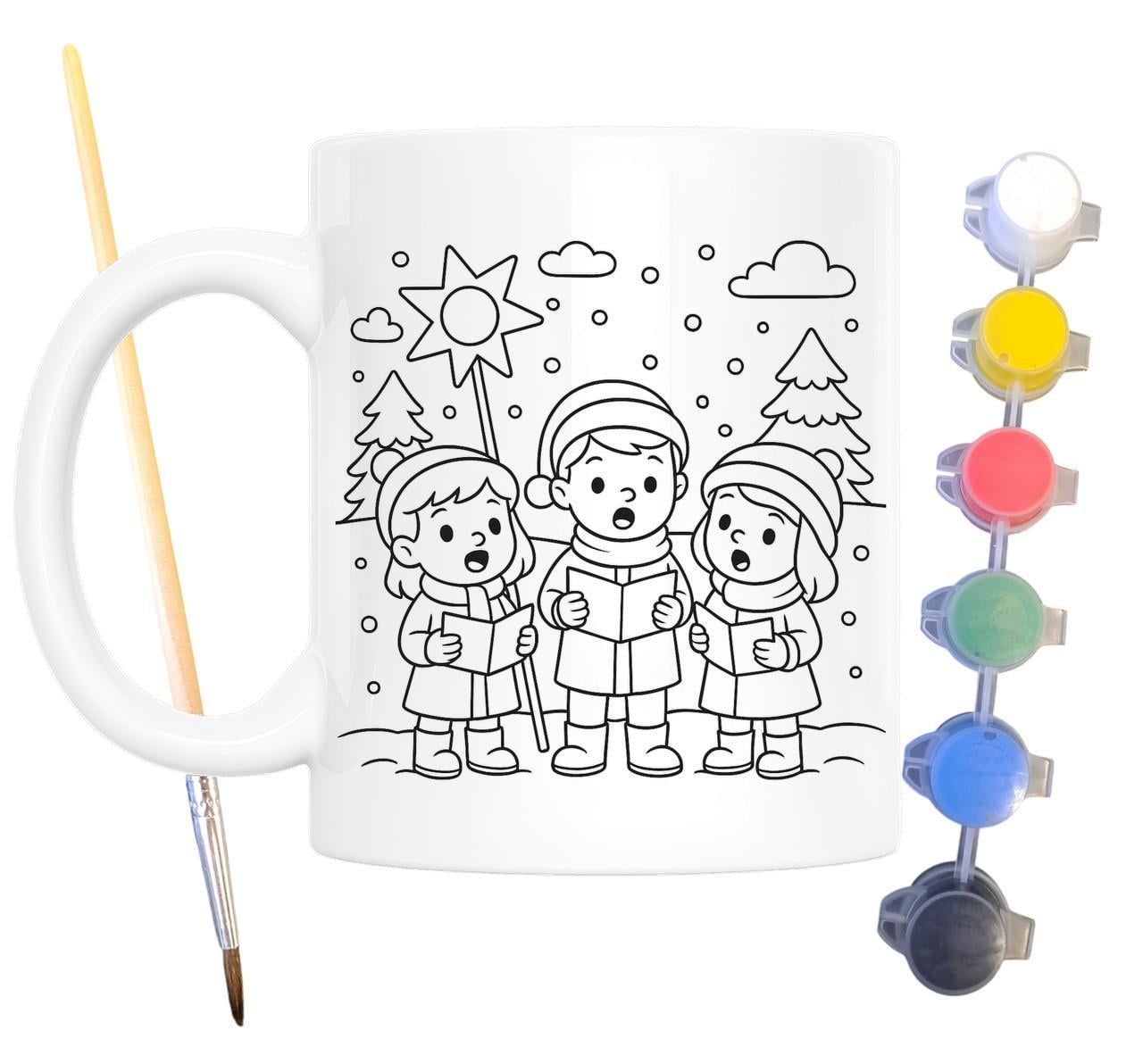Набор для творчества кружка раскраска Коляда 330 мл Белый (КР0141)