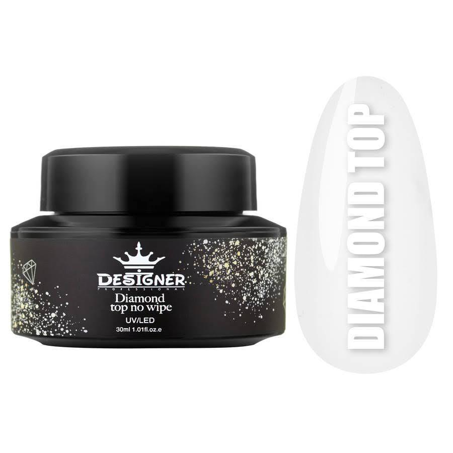 Топовое покрытие Designer Diamond Top No Wipe без липкого слоя 30 мл