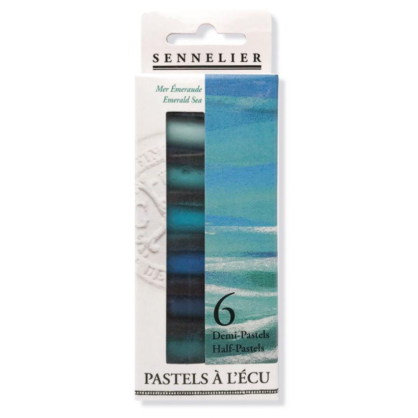 Пастель сухая Sennelier Emerald Sea 6 1/2 цветов картон