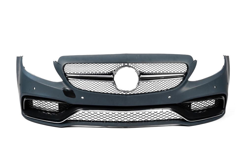 Бампер передний GBT AMG C63-designs для Mercedes C-сlass W205 2014-2021/2014-2018 гг. пластик под покраску (147268)