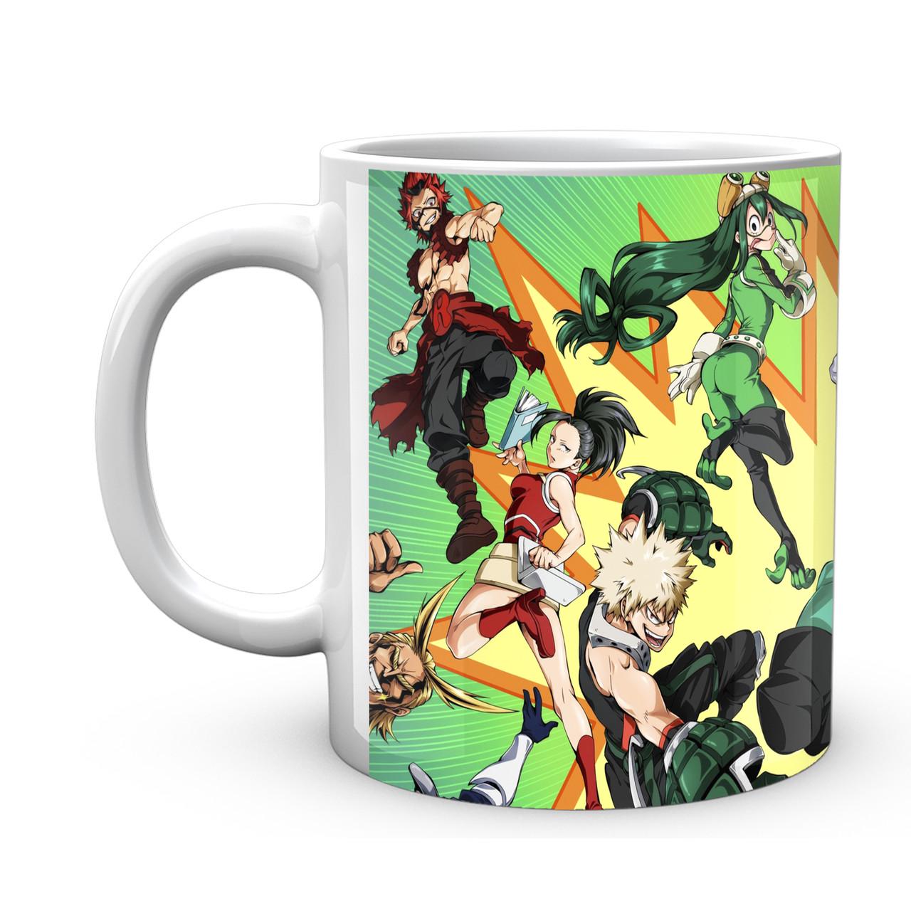 Чашка GeekLand Моя геройская академия My Hero Academia Персонажи на фоне взрыва MHA