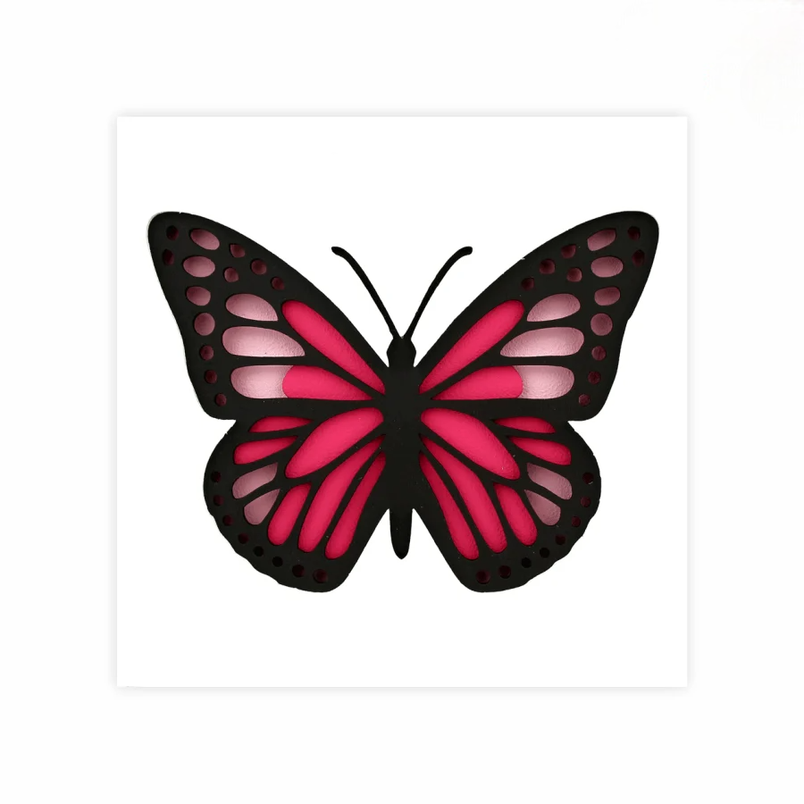 Набор для творчества Rosa Talent картина 3D Бабочка 4 МДФ грунтованное 4 слоя 17х17 см (2742432220)