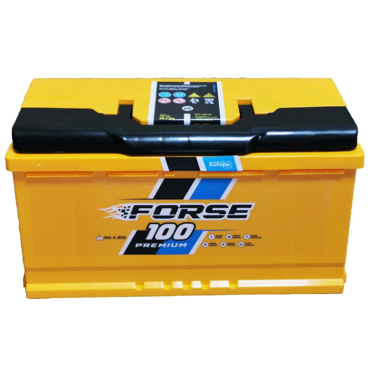 Аккумулятор автомобильный 6CT-100 FORSE EN850 100Ah-12V + справа 353х175х190 мм Аккумулятор автомобильный 6CT-100 FORSE EN850 100Ah-12V + справа 353х175х190 мм