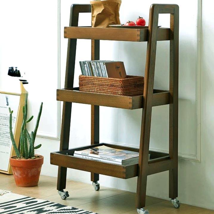 Етажерка на колесах з дерева Скагуей Капучино (ЭТА-001009)