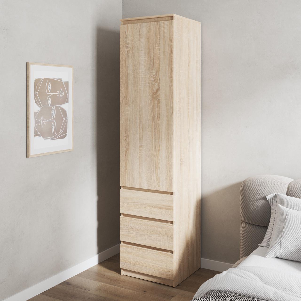 Шафа-пенал Вайс R-35 502х500х2110 мм Дуб Сонома (30764709) - фото 1 Шафа-пенал Вайс R-35 502х500х2110 мм Дуб Сонома (30764709) - фото 1