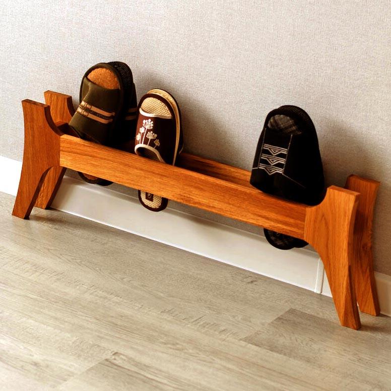 Тапочница из дерева Вилет Охра (ТПЧ-000304)