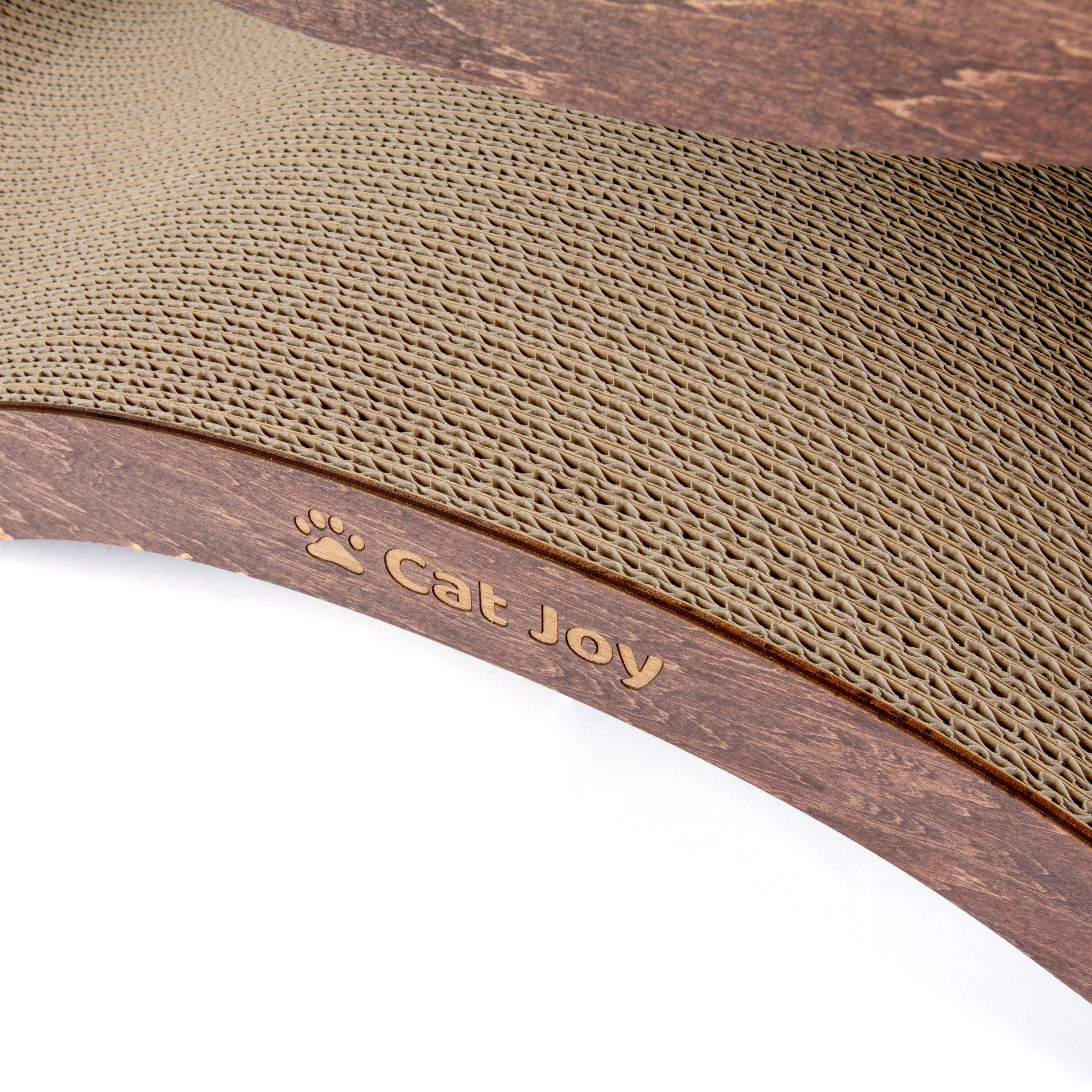 Когтеточка с деревянным фасадом Cat Joy Fusion Oak Wood гофрокартон Коричневый (877500002) - фото 5