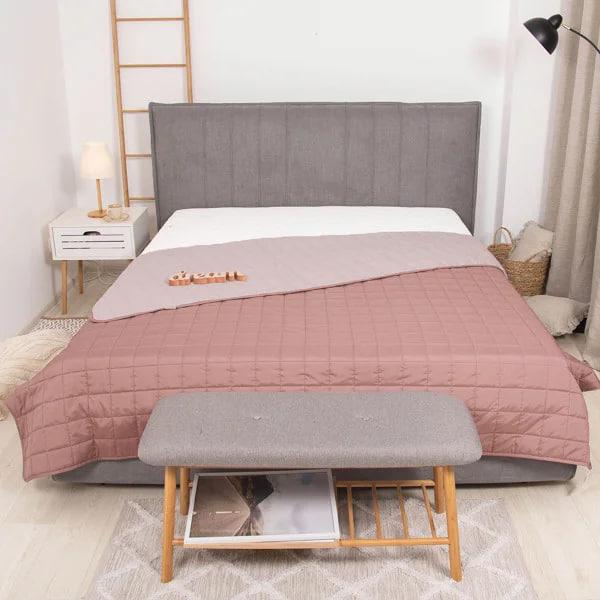 Покрывало стеганое Viluta Дуэт 140х210 см Розовый кварц (777) - фото 1 Покрывало стеганое Viluta Дуэт 140х210 см Розовый кварц (777) - фото 1