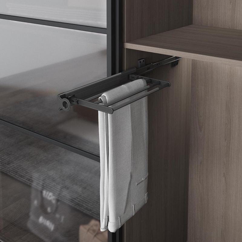 Вішалка для штанів бокового кріплення Антрацит (S-6539-A) - фото 2 Вішалка для штанів бокового кріплення Антрацит (S-6539-A) - фото 2