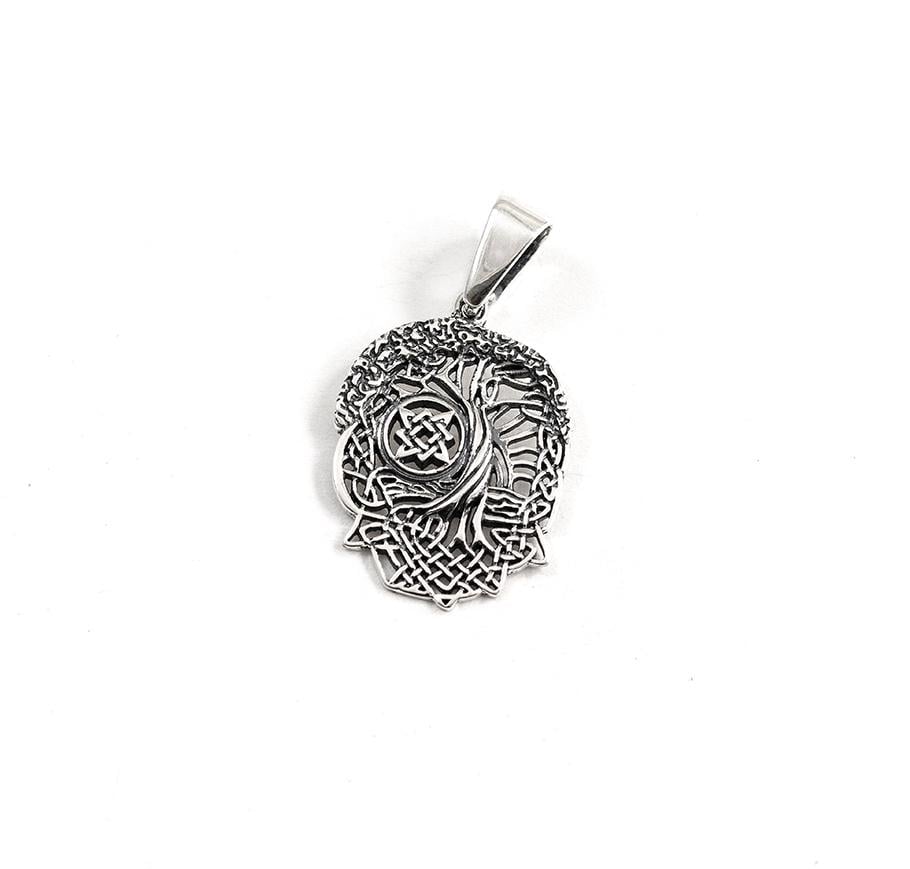 Кулон оберег Maxi Silver 9569 Дерево жизни с квадратом сварога (89569)