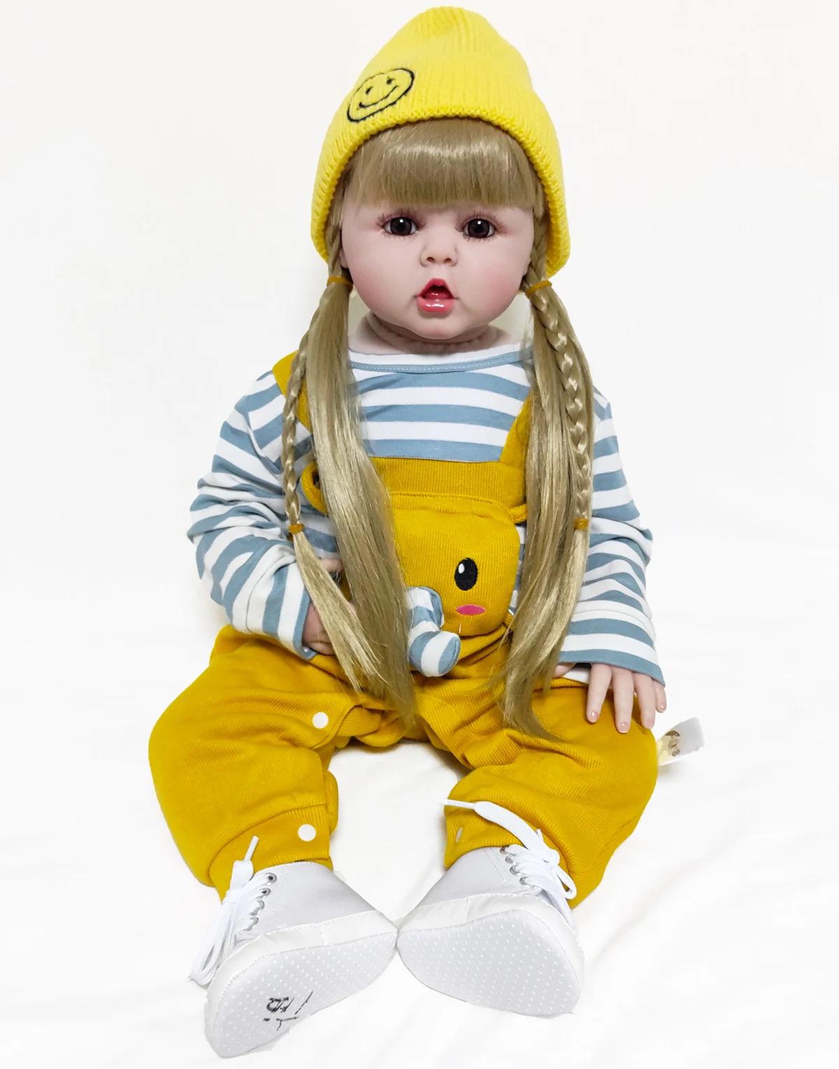 Кукла силиконовая коллекционная Reborn Стейси виниловая 60 см (28749959)