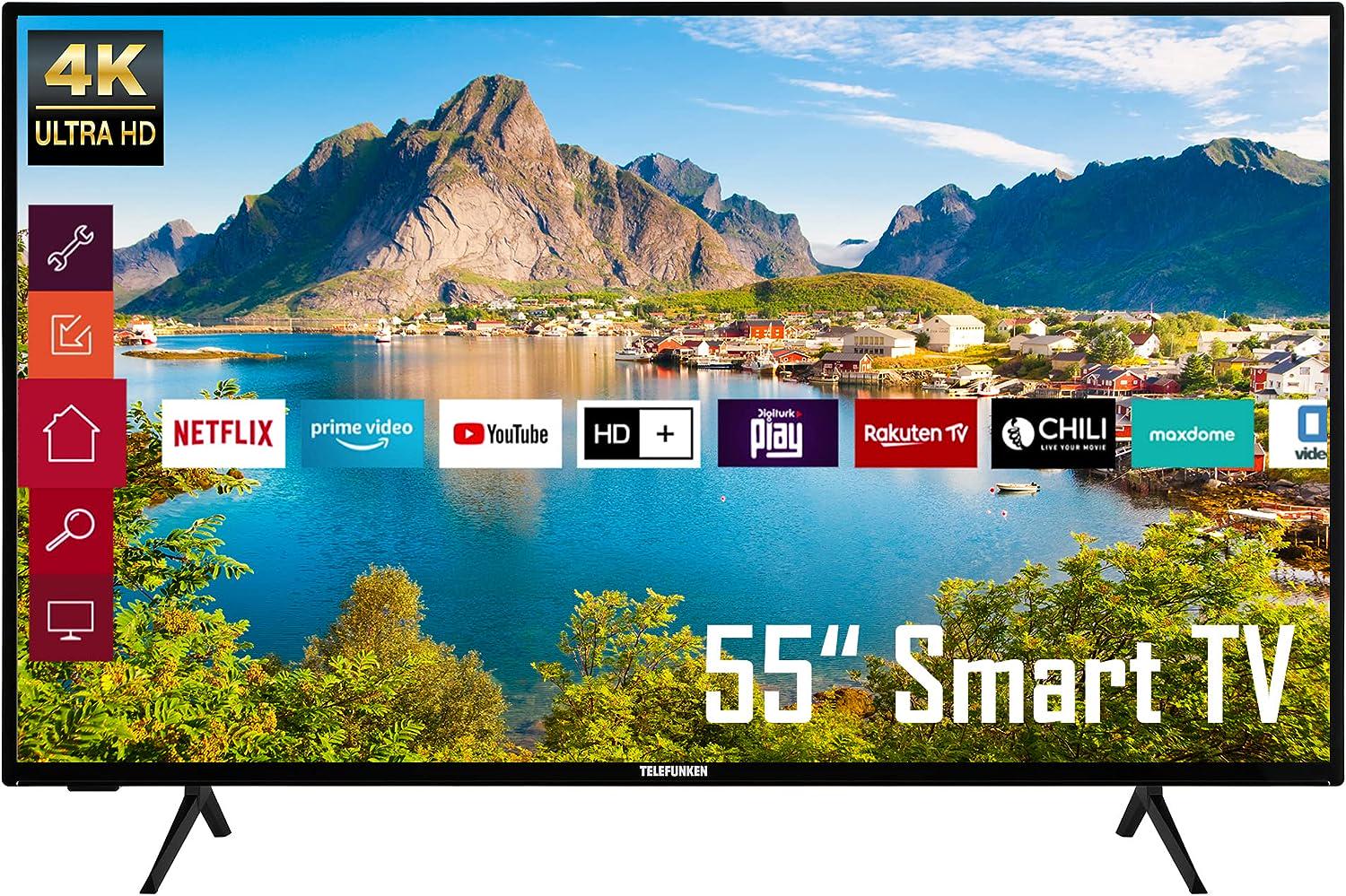 Телевизор Telefunken XU55K700 4K/SMART TV/HDR/WIFI 55" (12160064) - фото 1