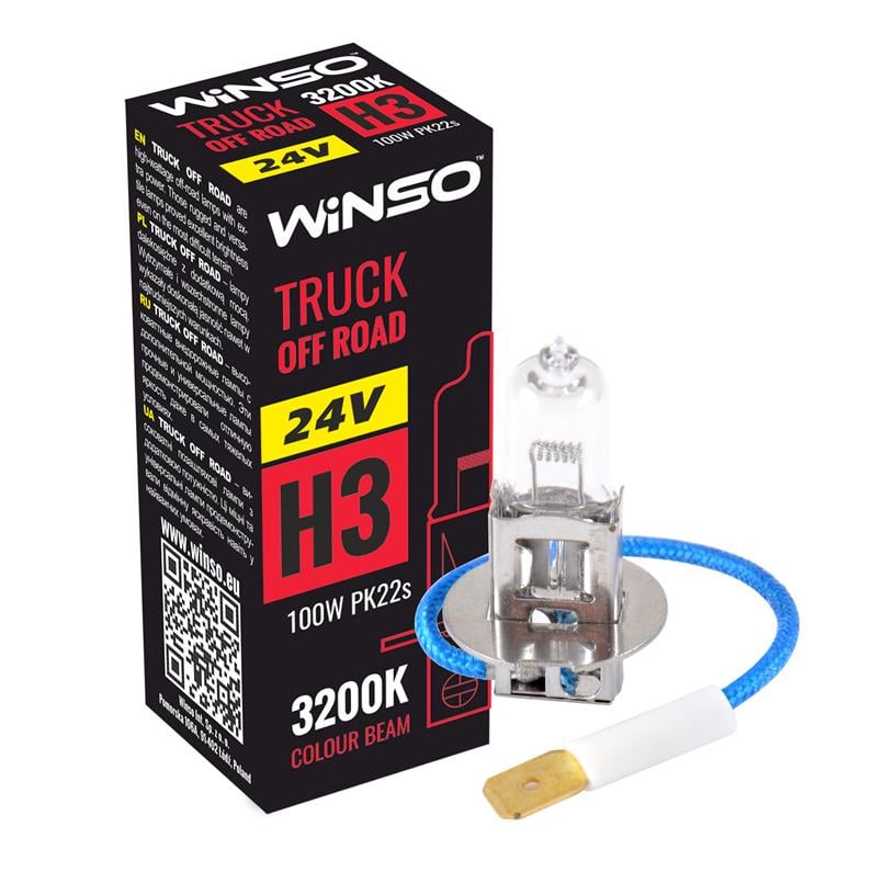 Автолампа галогенная Winso H3 24V 100W PK22s Truck Off Road