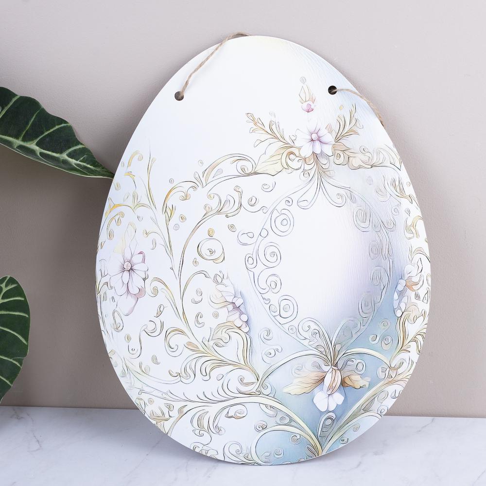 Подвеска оcновая под композицию яйцо с принтом (7513-1)