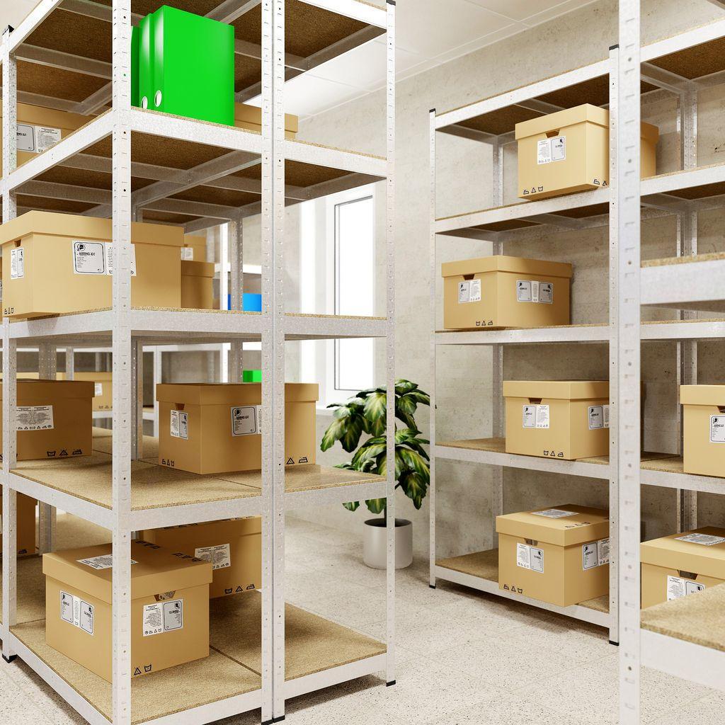 Стелаж Меткас Стандарт ОД 220 кг/полицю 5 полиць ДСП оцинкований металевий 1800x900x400 мм (3DPanda-S180200904051) - фото 5 Стелаж Меткас Стандарт ОД 220 кг/полицю 5 полиць ДСП оцинкований металевий 1800x900x400 мм (3DPanda-S180200904051) - фото 5