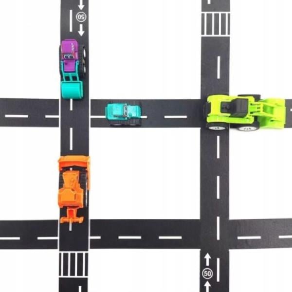 Набір машинок з мультфільму Тачки 12 шт. та дорожні знаки 11 шт. - фото 3