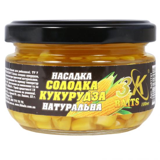 Насадка 3KBaits Premium Сладкая кукуруза Натуральная 150 мл (3KB1658) - фото 1 Насадка 3KBaits Premium Сладкая кукуруза Натуральная 150 мл (3KB1658) - фото 1