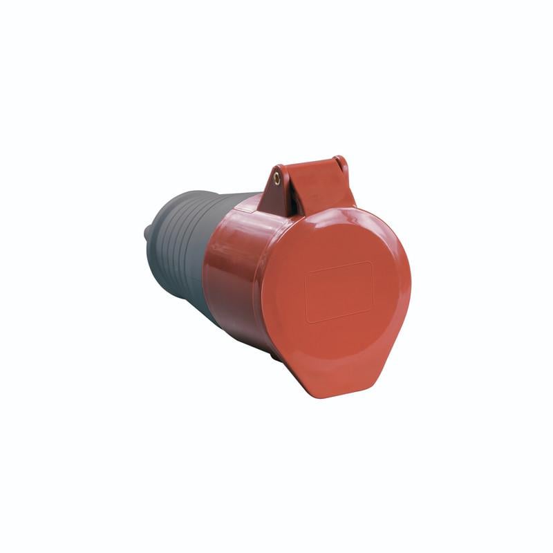 Силовая розетка UEC ЗСИ-214 3P+PE 16А 380 В переносная IP44 Красный (PSR22-016-4-U)