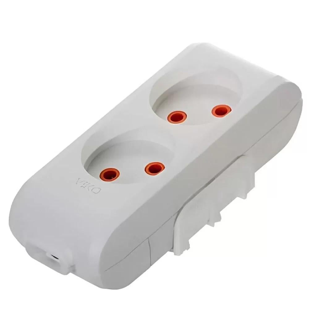 Колодка для удлинителя VIKO без заземления на 2 гнезда
