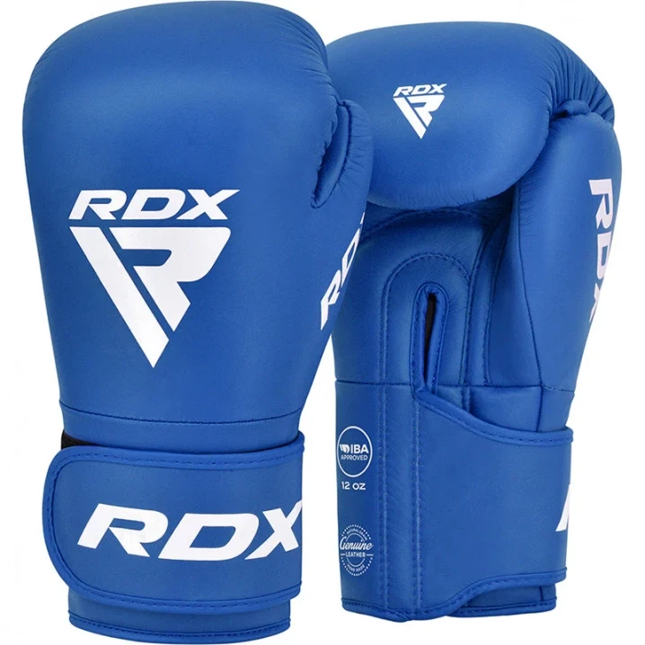 Боксерські рукавички RDX IBA Boxing Gloves for Amateur Competitions 10oz Синій (2977526394)