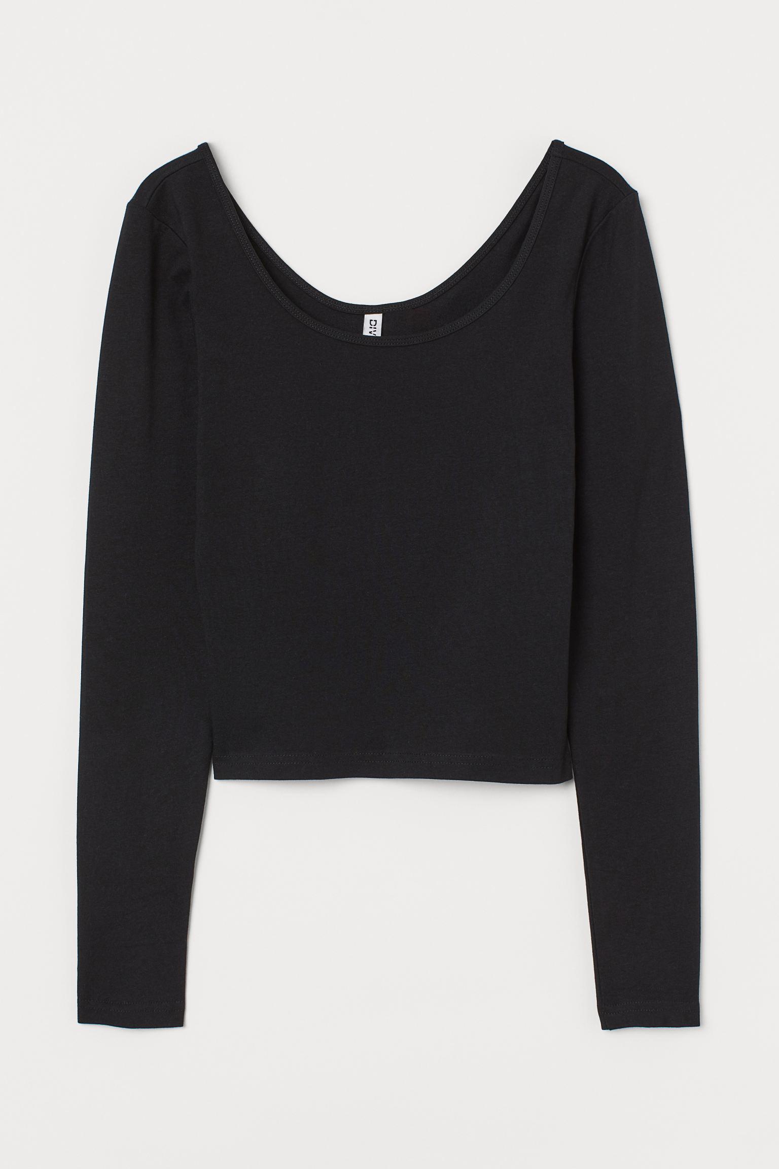 Лонгслив H&M XS Черный (28039278582)